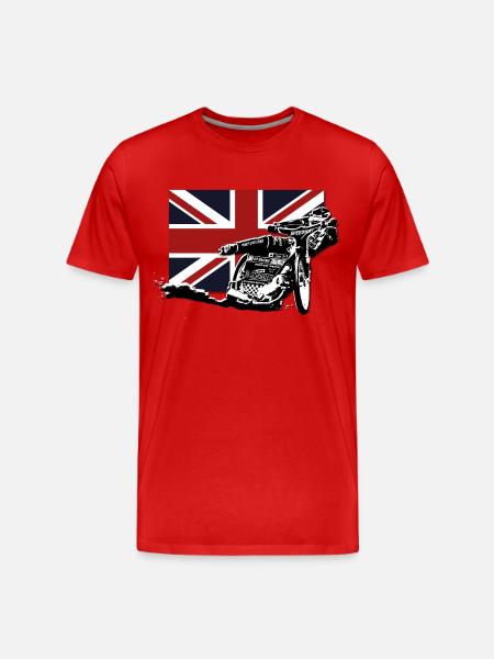 Speedway - Union Jack - Männer Premium Bio T-Shirt - Rot