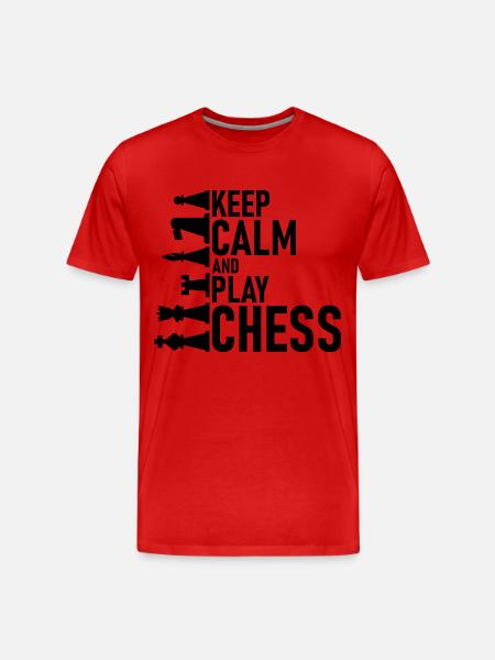 échecs - T-shirt bio Premium Homme - rouge