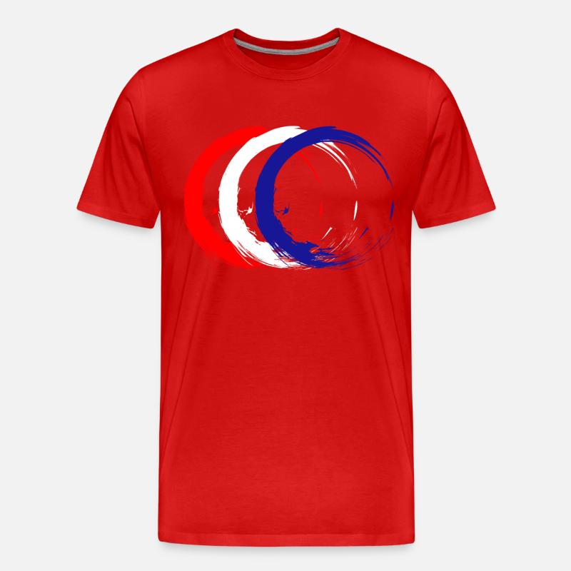 Kroatien - Männer Premium Bio T-Shirt - Rot