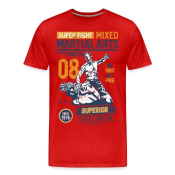 MARTIAL ARTS SPORT - Martial Arts Gifts Shirts - Men's Premium Organic T-Shirt - red - Front - Damien (186cm)