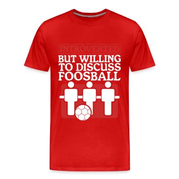 baby-foot de baby-foot, baby-foot, cadeau Krökeln - T-shirt bio Premium Homme - rouge - Devant - Damien (186cm)