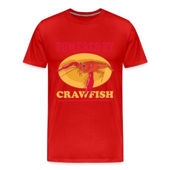 Crayfish Noble Crayfish Seafood Gift - Men's Premium Organic T-Shirt - red - Front - Damien (186cm)