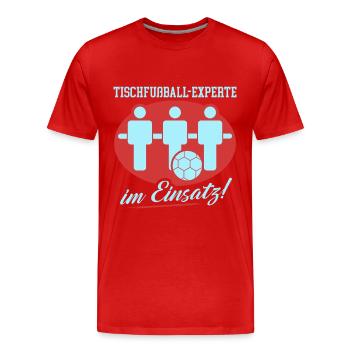 Baby-foot Krökelen cadeau baby-foot - T-shirt bio Premium Homme - rouge - Devant - Damien (186cm)