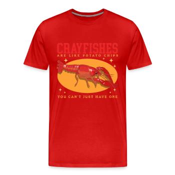 Flusskrebs Edelkrebs Meeresfrüchte Geschenk - Männer Premium Bio T-Shirt - Rot - Vorne - Damien (186cm)