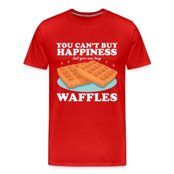 Gaufre Gaufre Lover Funny Gaufres Cadeau - T-shirt bio Premium Homme - rouge - Devant - Damien (186cm)