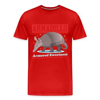 Tatou neuf bandes tatous cadeau - T-shirt bio Premium Homme - rouge - Devant - Damien (186cm)