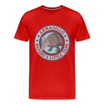 Tatou neuf cravate tatou cadeau - T-shirt bio Premium Homme - rouge - Devant - Damien (186cm)