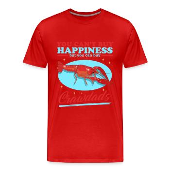 Flusskrebs Edelkrebs Meeresfrüchte Geschenk - Männer Premium Bio T-Shirt - Rot - Vorne - Damien (186cm)