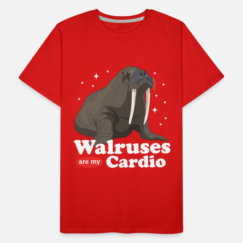 Morse Morse Morse Walrus Walrus Cadeau T-shirt bio Premium Homme