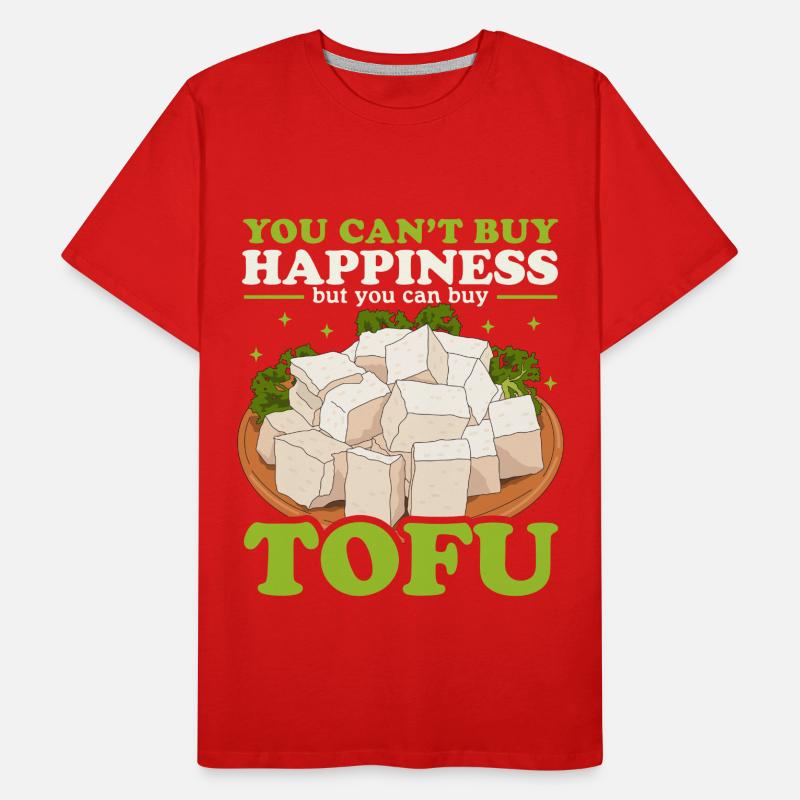 Tofu Vegan Bean Cheese Bean Curd Gift T-shirt bio Premium Homme