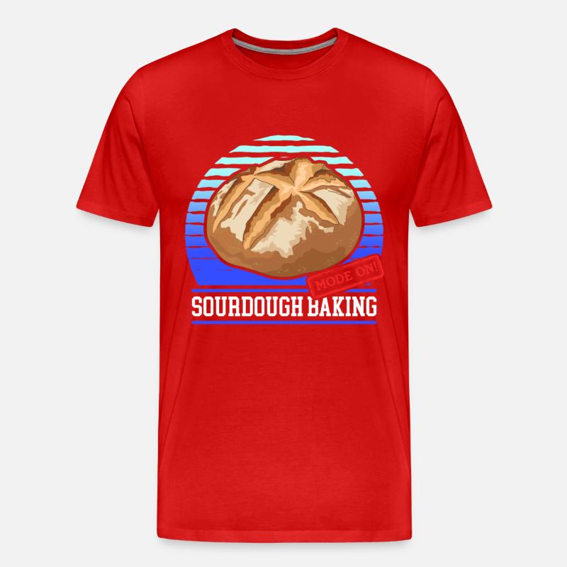 Sauerteigbrot Sauerteig Brote Geschenk - Männer Premium Bio T-Shirt - Rot
