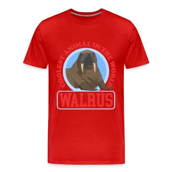 Morse Morse Morse Morse Cadeau de morse - T-shirt bio Premium Homme - rouge - Devant - Damien (186cm)