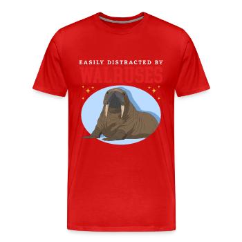 Morse Morse Morse Morse Cadeau de morse - T-shirt bio Premium Homme - rouge - Devant - Damien (186cm)