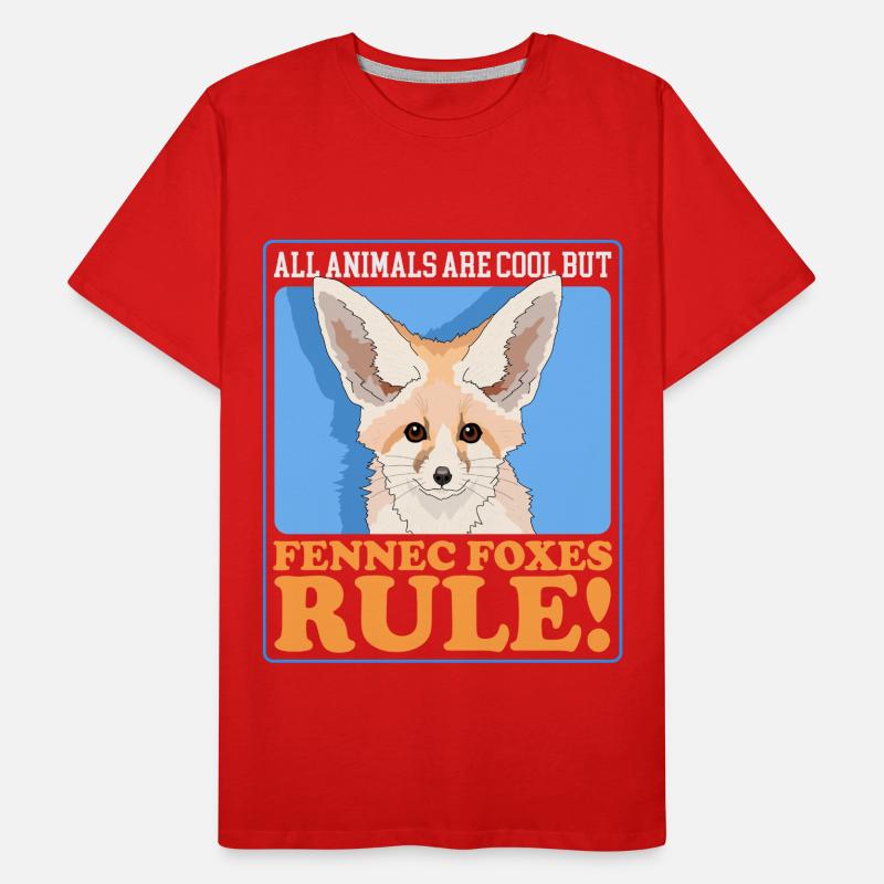 Fennec Desert Foxes Fox Gift Men's Premium Organic T-Shirt