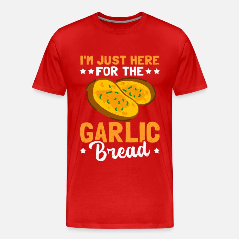 Knoblauchbrot Knoblauch-Brote Geschenk - Männer Premium Bio T-Shirt - Rot