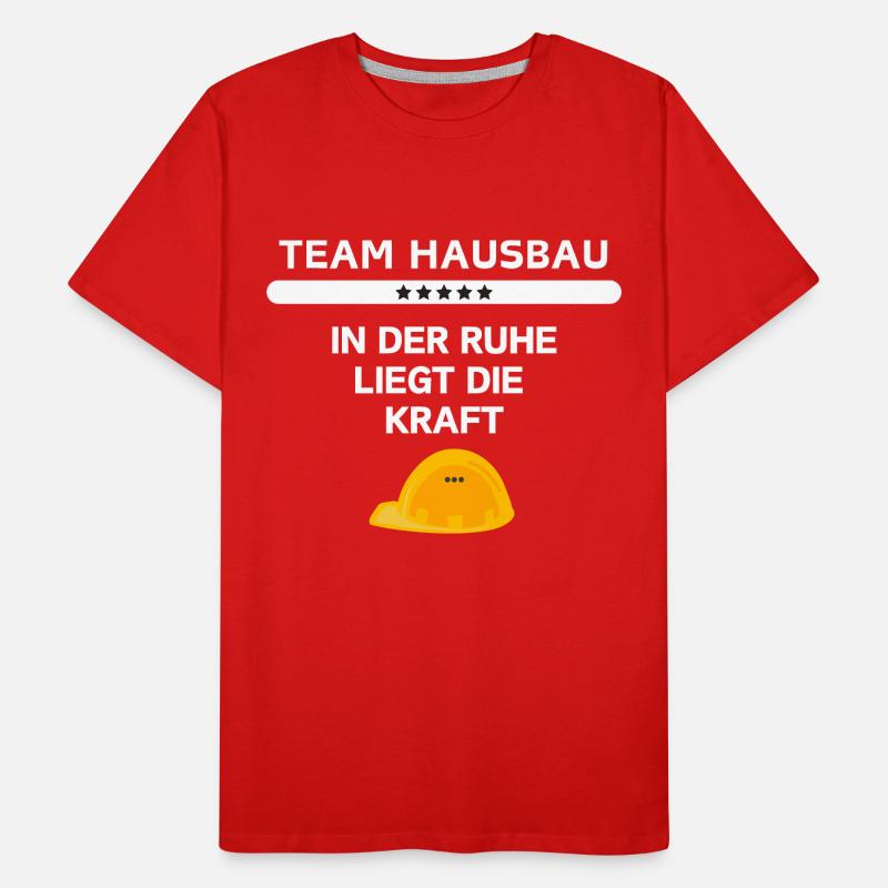 Construction de maisons d’équipe T-shirt bio Premium Homme