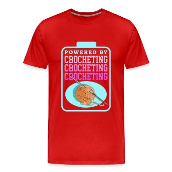 crochet crochet crochet crochet cadeau - T-shirt bio Premium Homme - rouge - Devant - Damien (186cm)