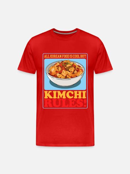 Kimchi Korean Kimchi Gift - Men's Premium Organic T-Shirt - red