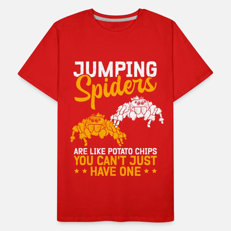 Jumping Spiders Spider Jumping Spider Gift Men's Premium Organic T-Shirt