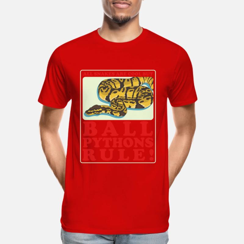 Roi Python Python Serpent Cadeau T-shirt bio Premium Homme