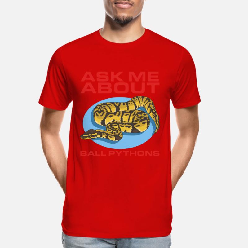 Roi Python Python Serpent Cadeaux T-shirt bio Premium Homme