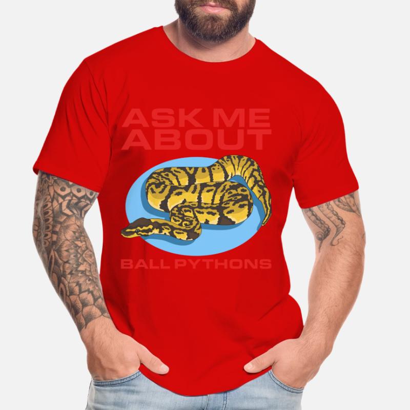 Königspython Python Schlange Geschenke Männer Premium Bio T-Shirt