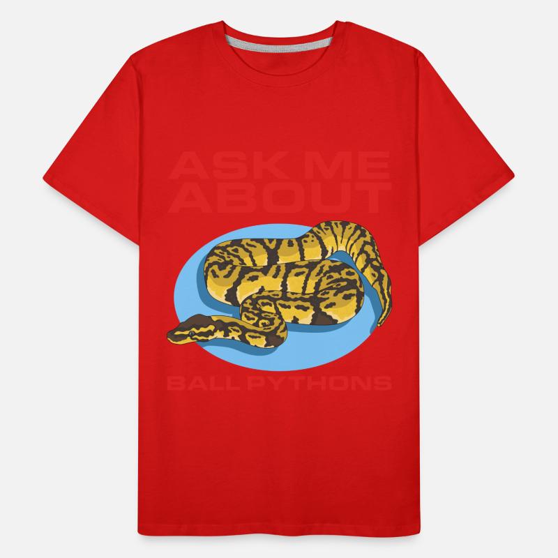 Roi Python Python Serpent Cadeaux T-shirt bio Premium Homme