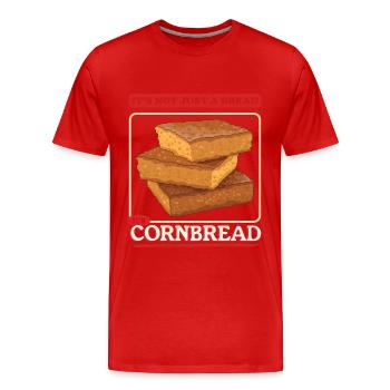 Pain de maïs Cadeaux de pain de maïs - T-shirt bio Premium Homme - rouge - Devant - Damien (186cm)
