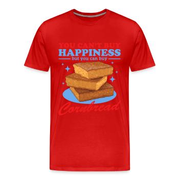 Pains de maïs Pain de maïs Cadeau de pain de maïs - T-shirt bio Premium Homme - rouge - Devant - Damien (186cm)