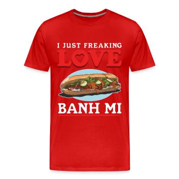 Banh Mi Sandwiches Bánh Mì Geschenke - Männer Premium Bio T-Shirt - Rot - Vorne - Damien (186cm)