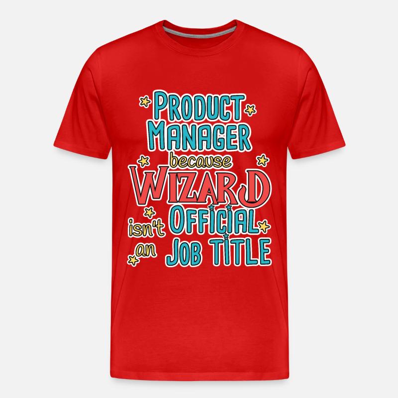 Product Manager Wizard - Männer Premium Bio T-Shirt - Rot