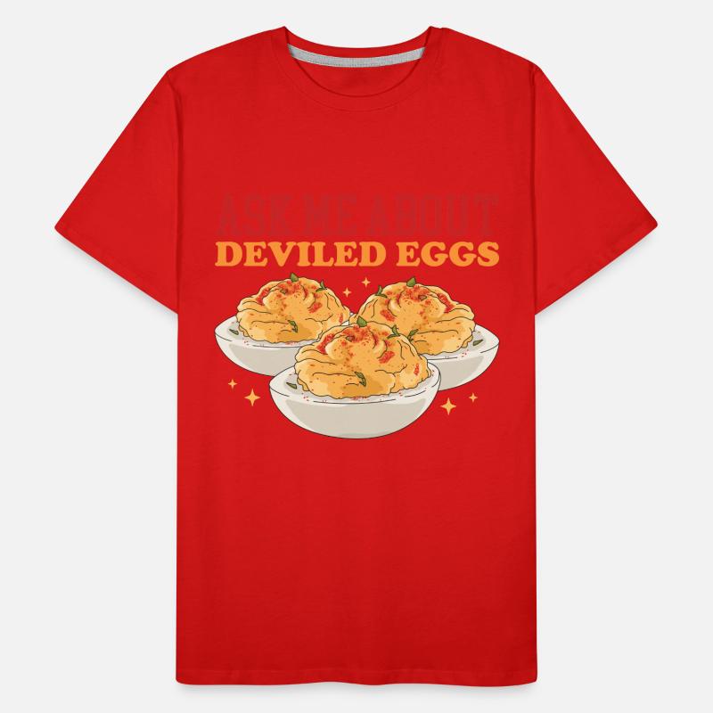 Stuffed Eggs Deviled Eggs Gift Men's Premium Organic T-Shirt