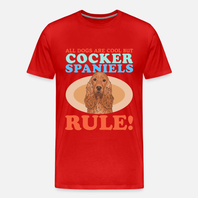 Cocker Spaniel Cockerspaniel Geschenk - Männer Premium Bio T-Shirt - Rot