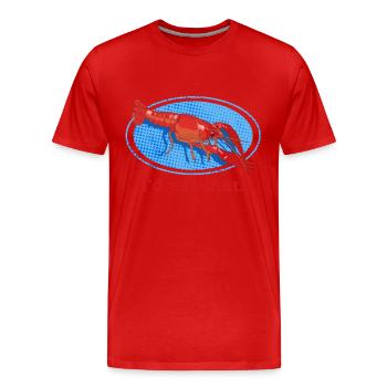 Flusskrebse Edelkrebse Meeresfrüchte Geschenk - Männer Premium Bio T-Shirt - Rot - Vorne - Damien (186cm)
