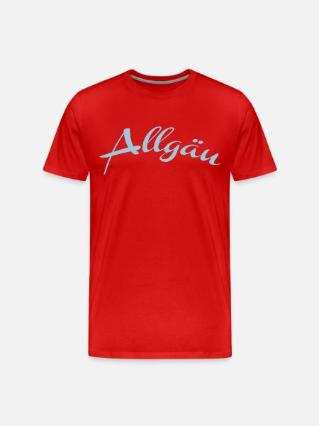 Allgäu - Männer Premium Bio T-Shirt - Rot