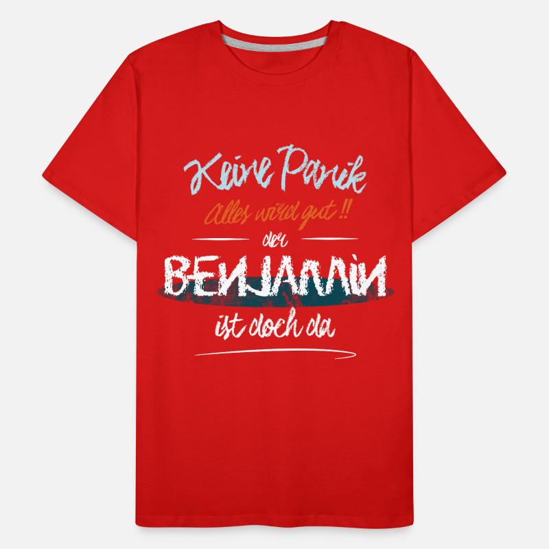 Benjamin - Keine Panik. Alles wird gut Männer Premium Bio T-Shirt