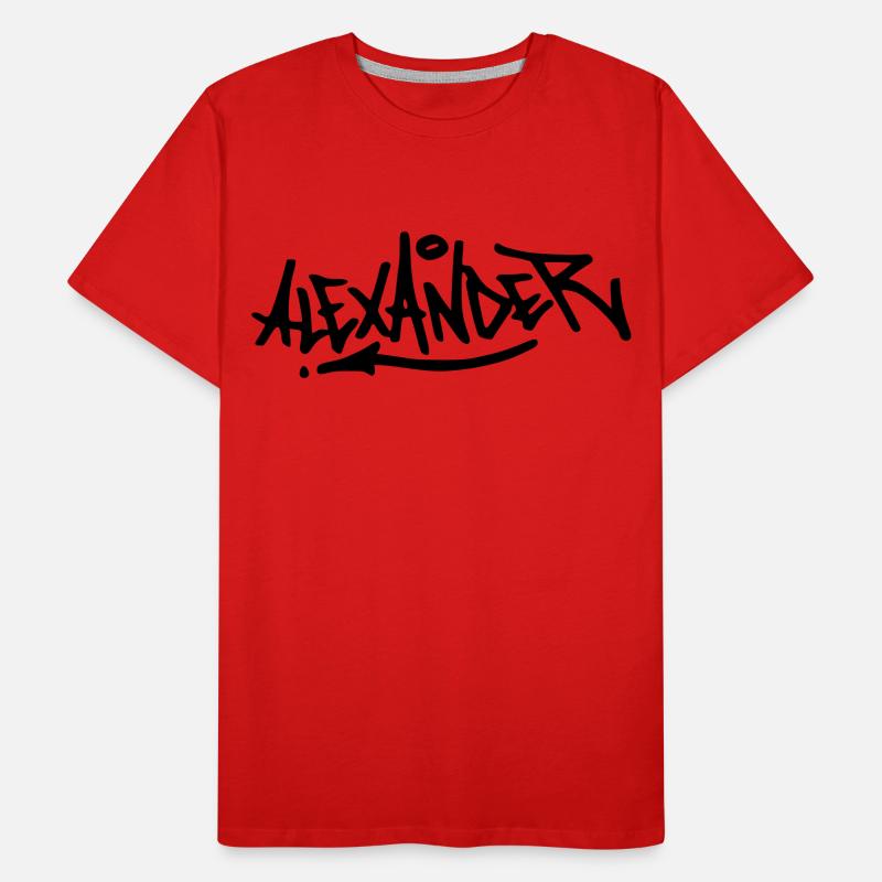 Graffiti Alexander Männer Premium Bio T-Shirt