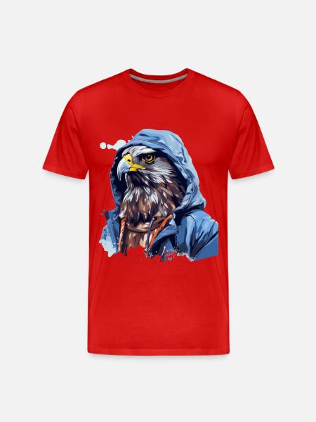 Street style hawk | Hawk lovers - Men's Premium Organic T-Shirt - red
