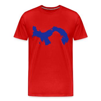 Panama - Männer Premium Bio T-Shirt - Rot - Vorne - Damien (186cm)