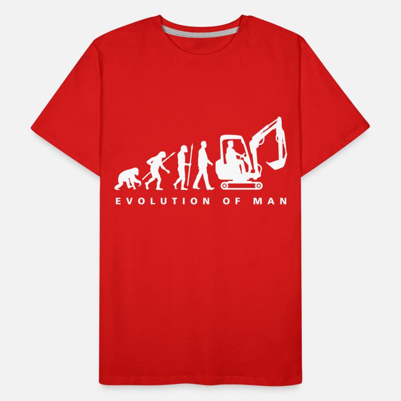 evolution_baggerfahrer_122013_a_1c Männer Premium Bio T-Shirt