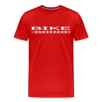 Bike - Men's Premium Organic T-Shirt - red - Front - Damien (186cm)