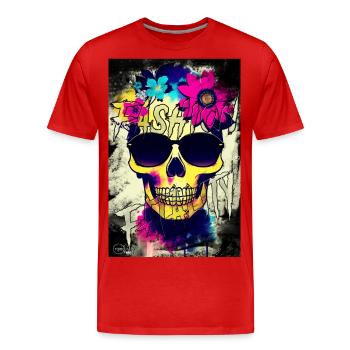 FASHION FATALITY 7 By Yume Origins - Men's Premium Organic T-Shirt - red - Front - Damien (186cm)