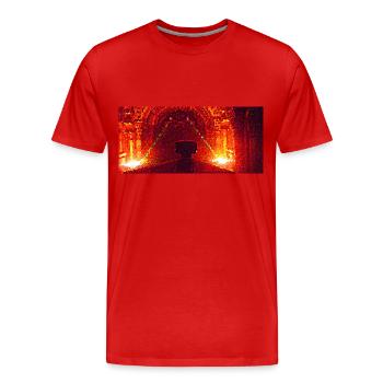 Das Boot aller Gefahren - Männer Premium Bio T-Shirt - Rot - Vorne - Damien (186cm)