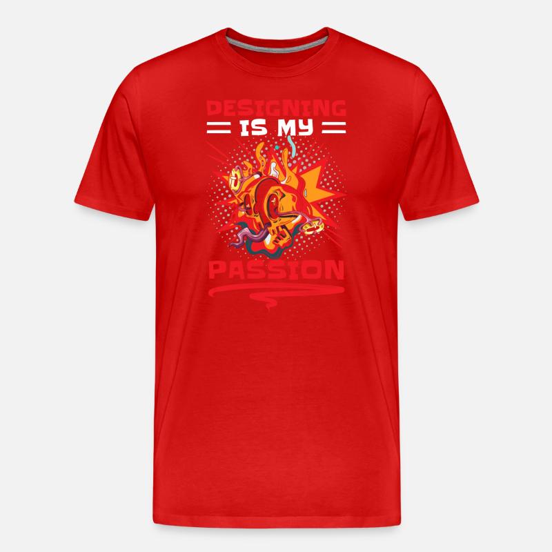 Retro Kunst Comic-Strips Boom - Männer Premium Bio T-Shirt - Rot