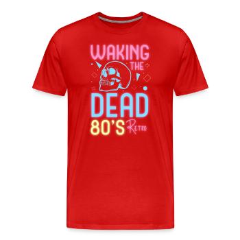 Neon Music Geek Neon Party - T-shirt bio Premium Homme - rouge - Devant - Damien (186cm)