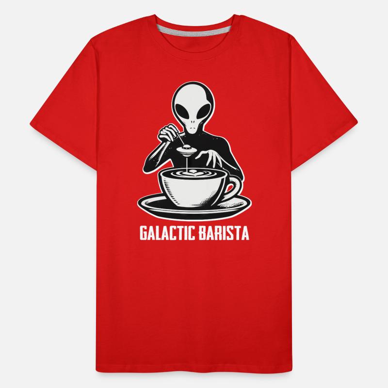 Coffee Drinker Galactic Coffee Master Men's Premium Organic T-Shirt