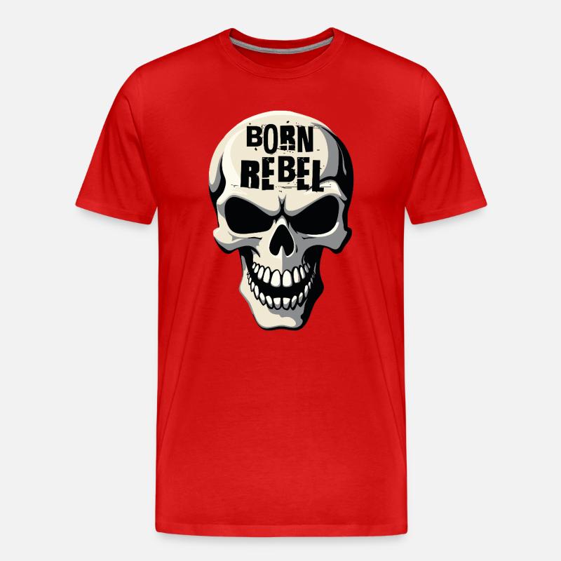 Schädel von Helfspawn - Männer Premium Bio T-Shirt - Rot