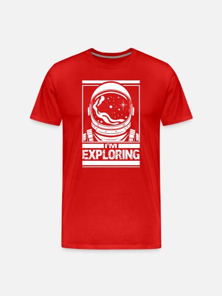 J’explore - T-shirt bio Premium Homme - rouge
