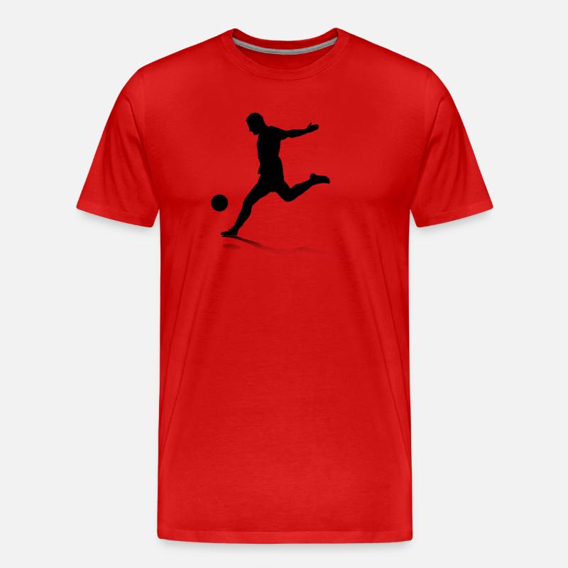 Shooting Striker - Männer Premium Bio T-Shirt - Rot