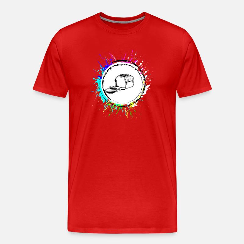 Brot Backen Bäcker - Männer Premium Bio T-Shirt - Rot